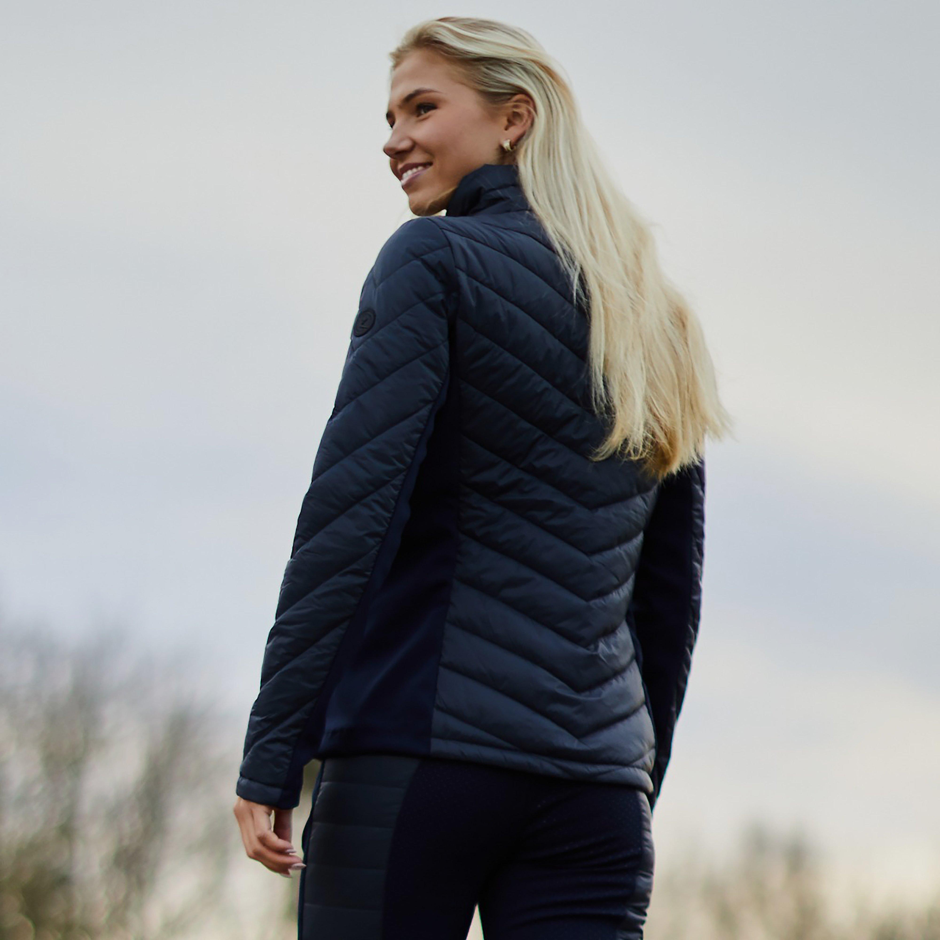 Ladies Isla Padded Hybrid Jacket Dark Navy