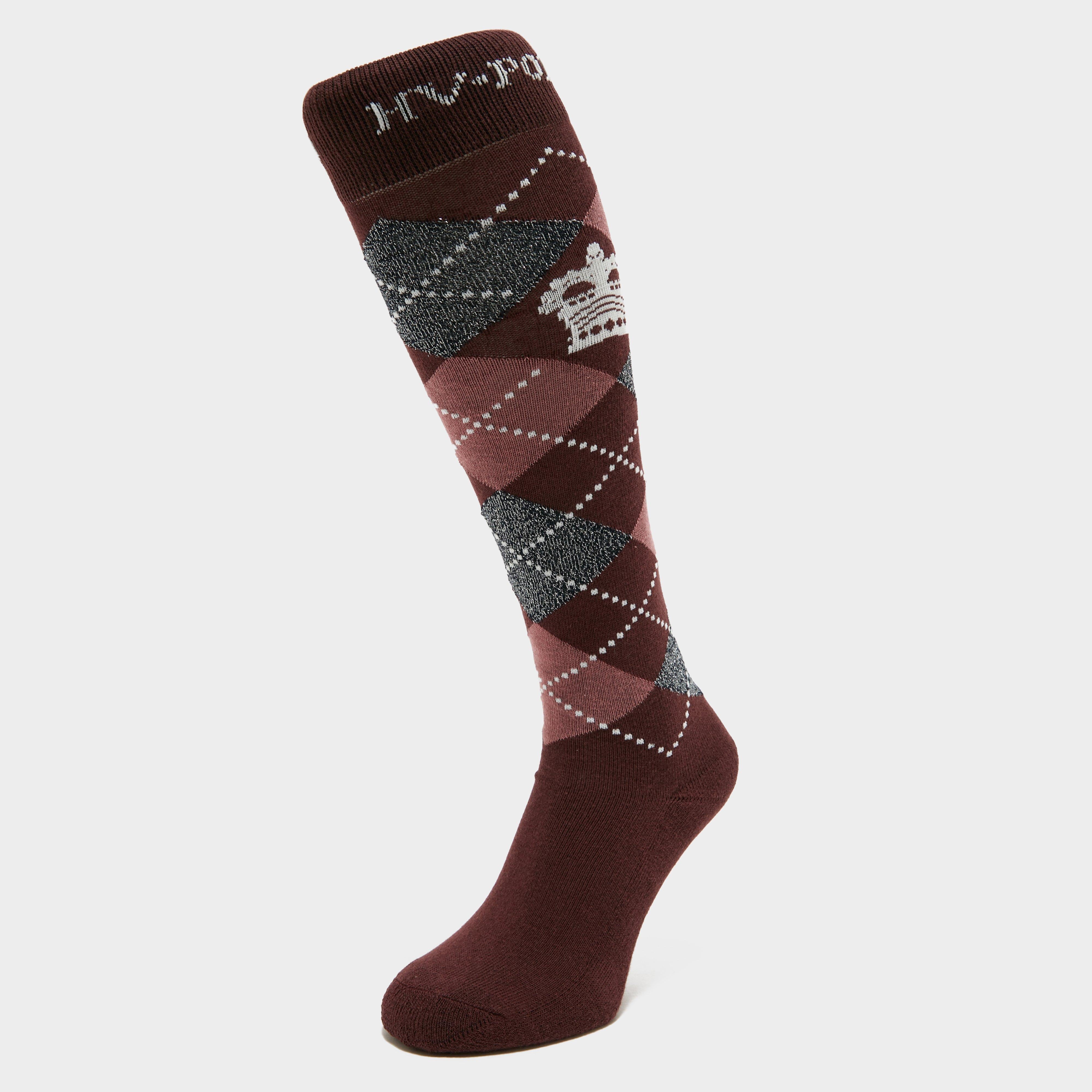 Argyle Socks Maroon