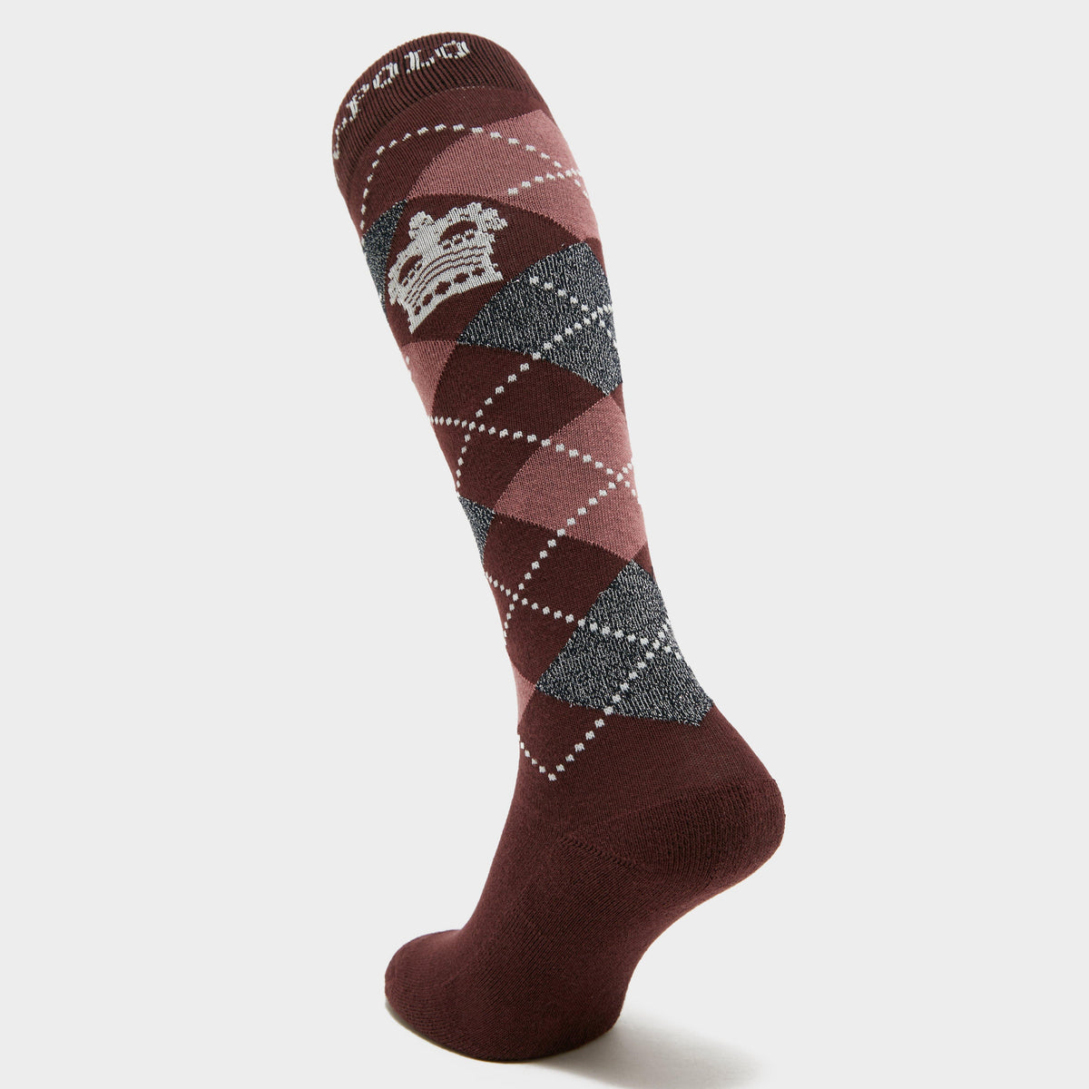 Argyle Socks Maroon