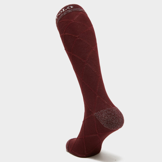 Louise Socks Dark Berry