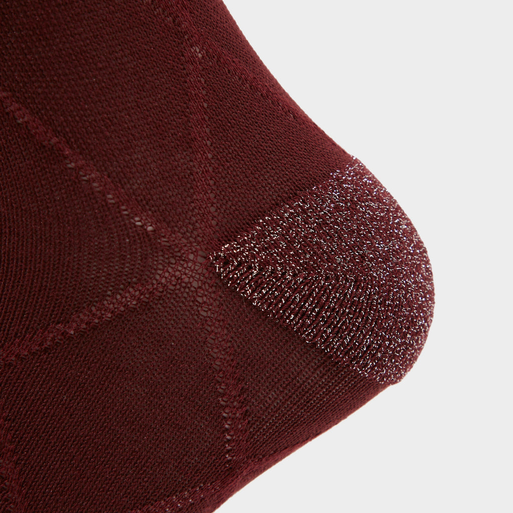 Louise Socks Dark Berry