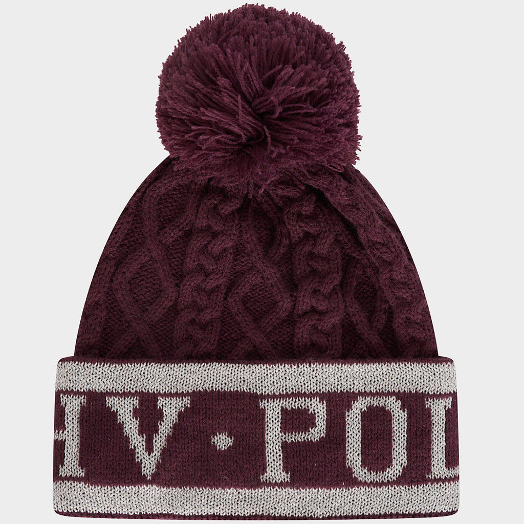 Knitted Beanie Dark Berry