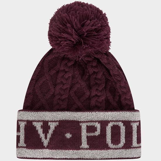 Knitted Beanie Dark Berry