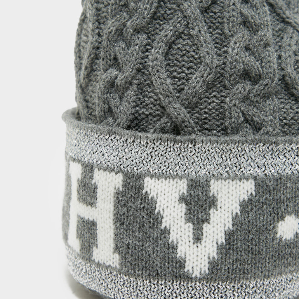 Knitted Beanie Grey Melange