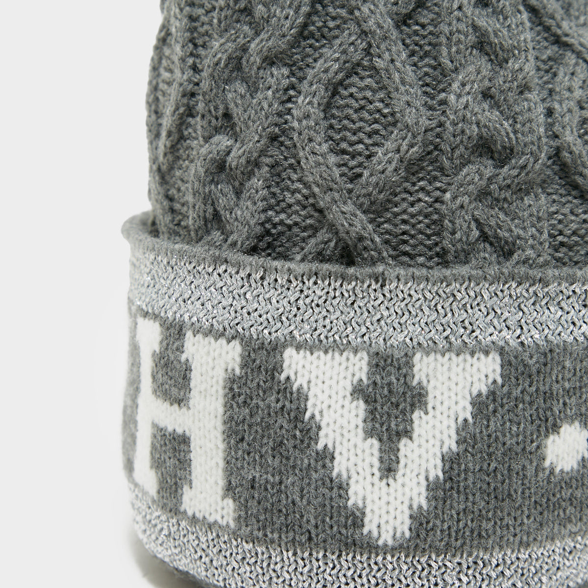 Knitted Beanie Grey Melange