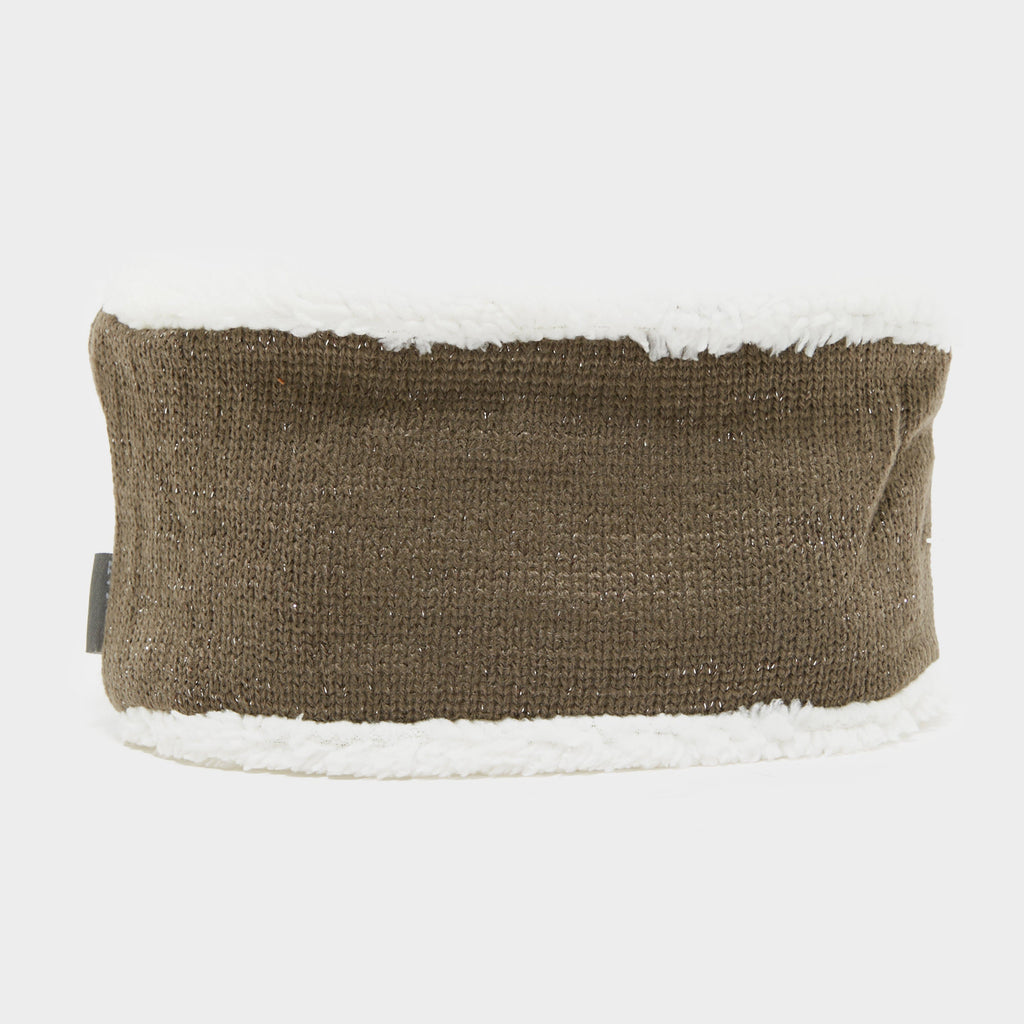 Lined Headband Dark Taupe Lurex