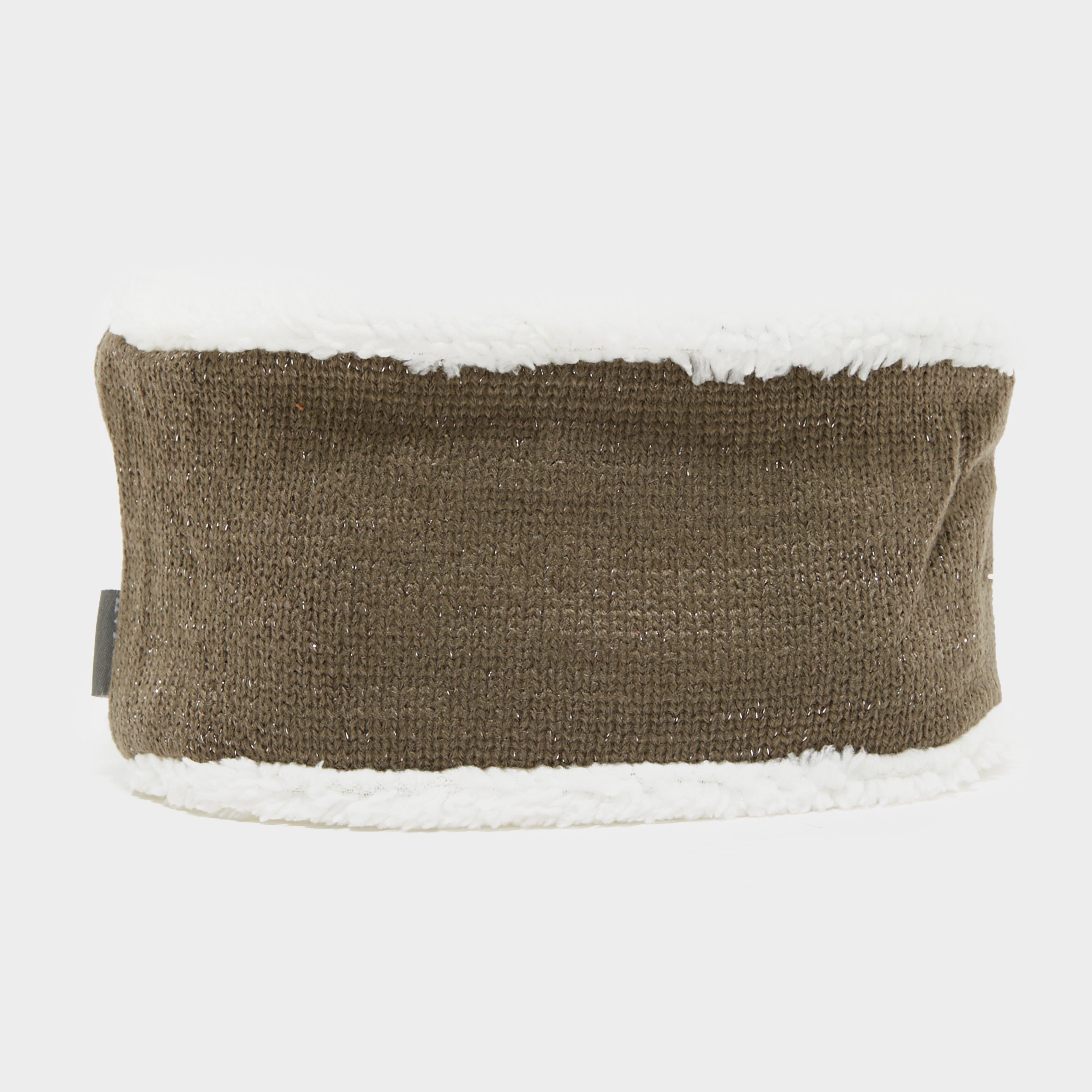 Lined Headband Dark Taupe Lurex
