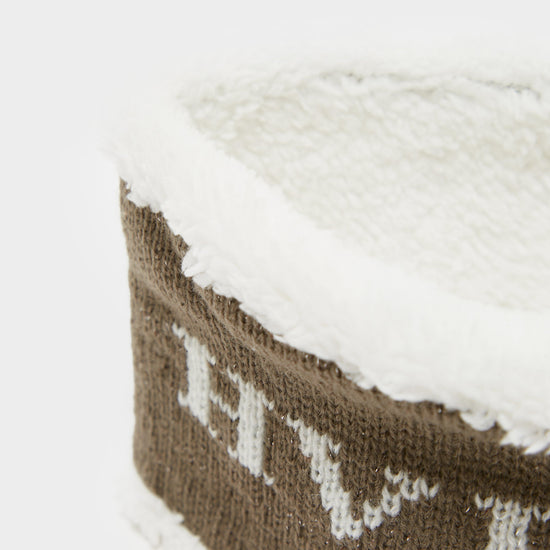 Lined Headband Dark Taupe Lurex