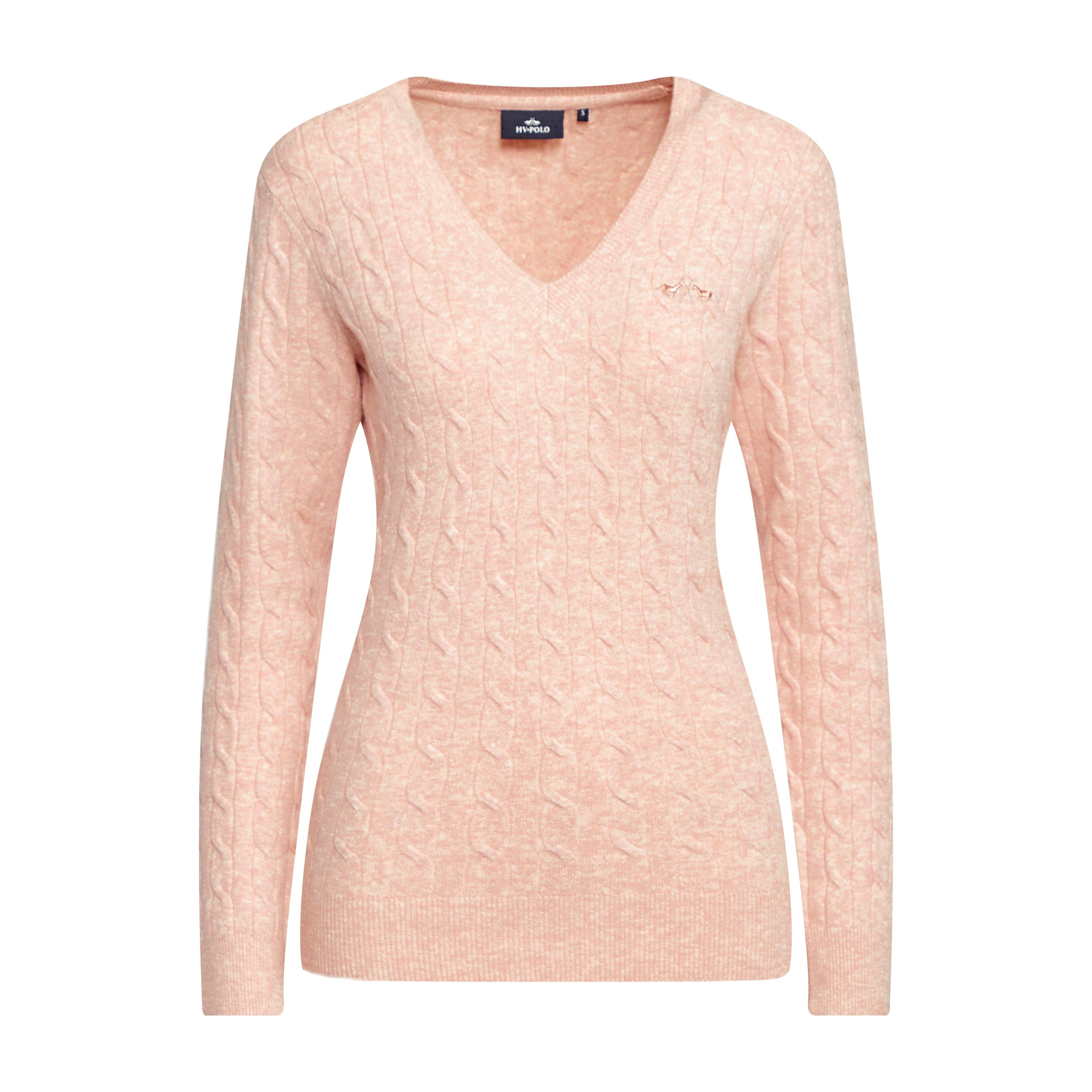 Womens Classy Cable Pullover Blush Mel