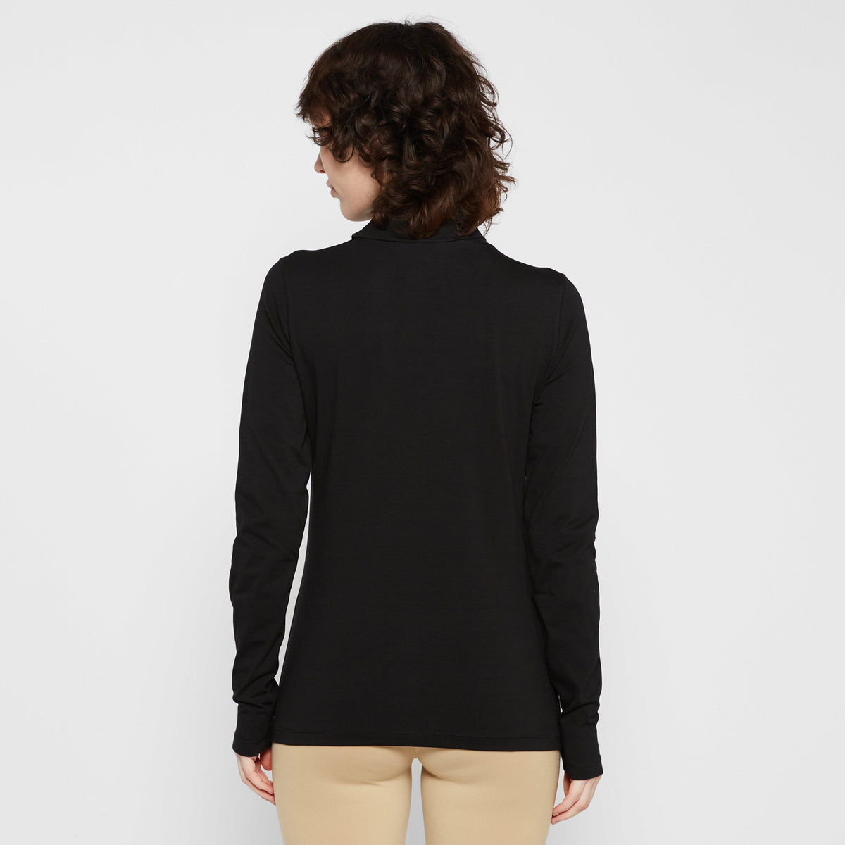 Womens Cecile Long Sleeve Top Black