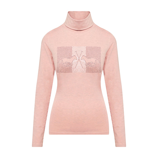 Womens Cecile Long Sleeve Top Blush Melange