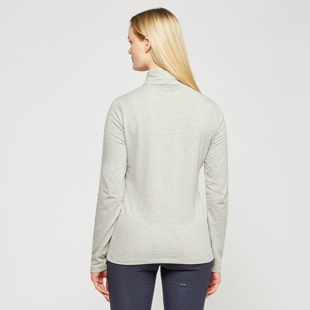 Womens Cecile Long Sleeve Top Grey Heather