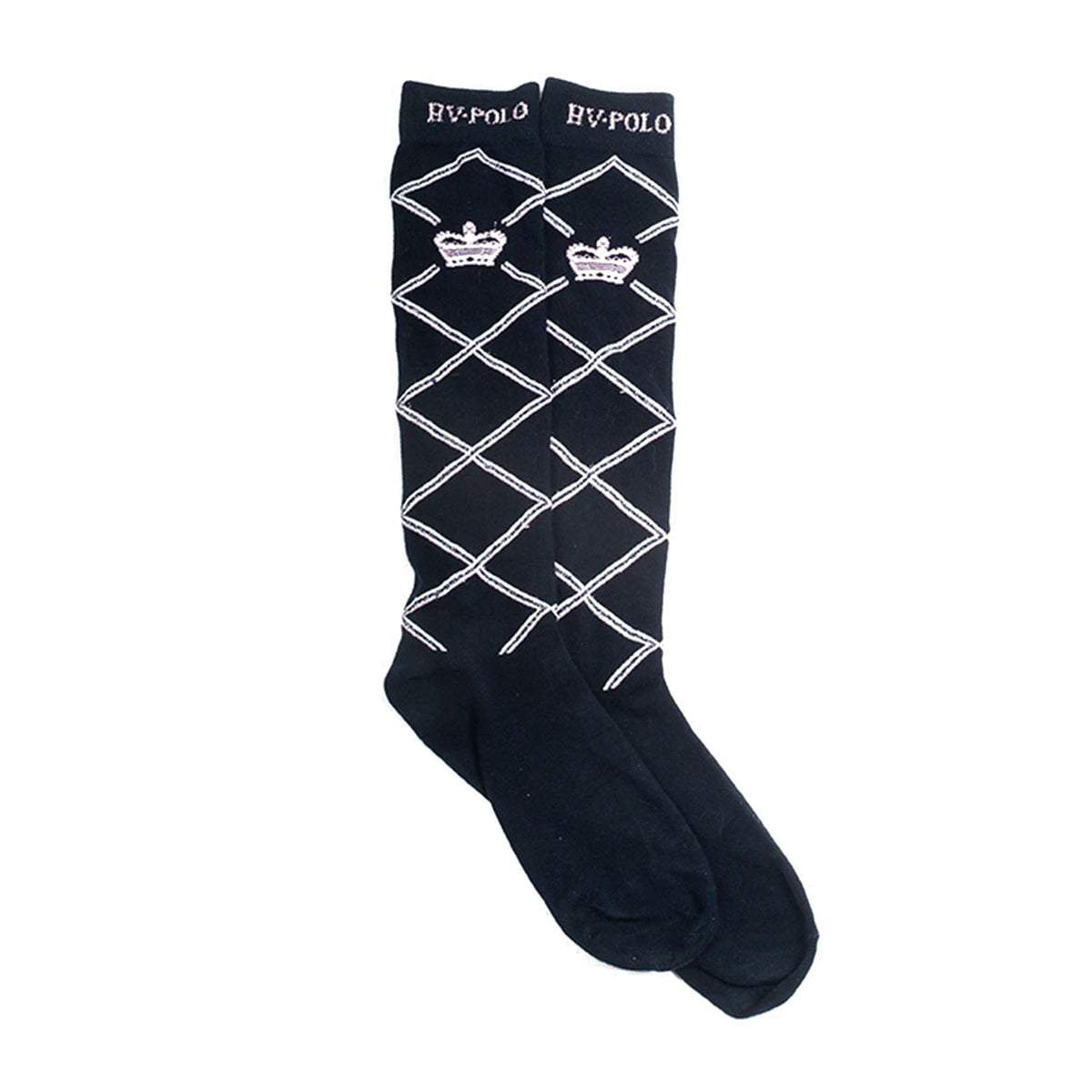 Cecile Intarsia Socks Navy