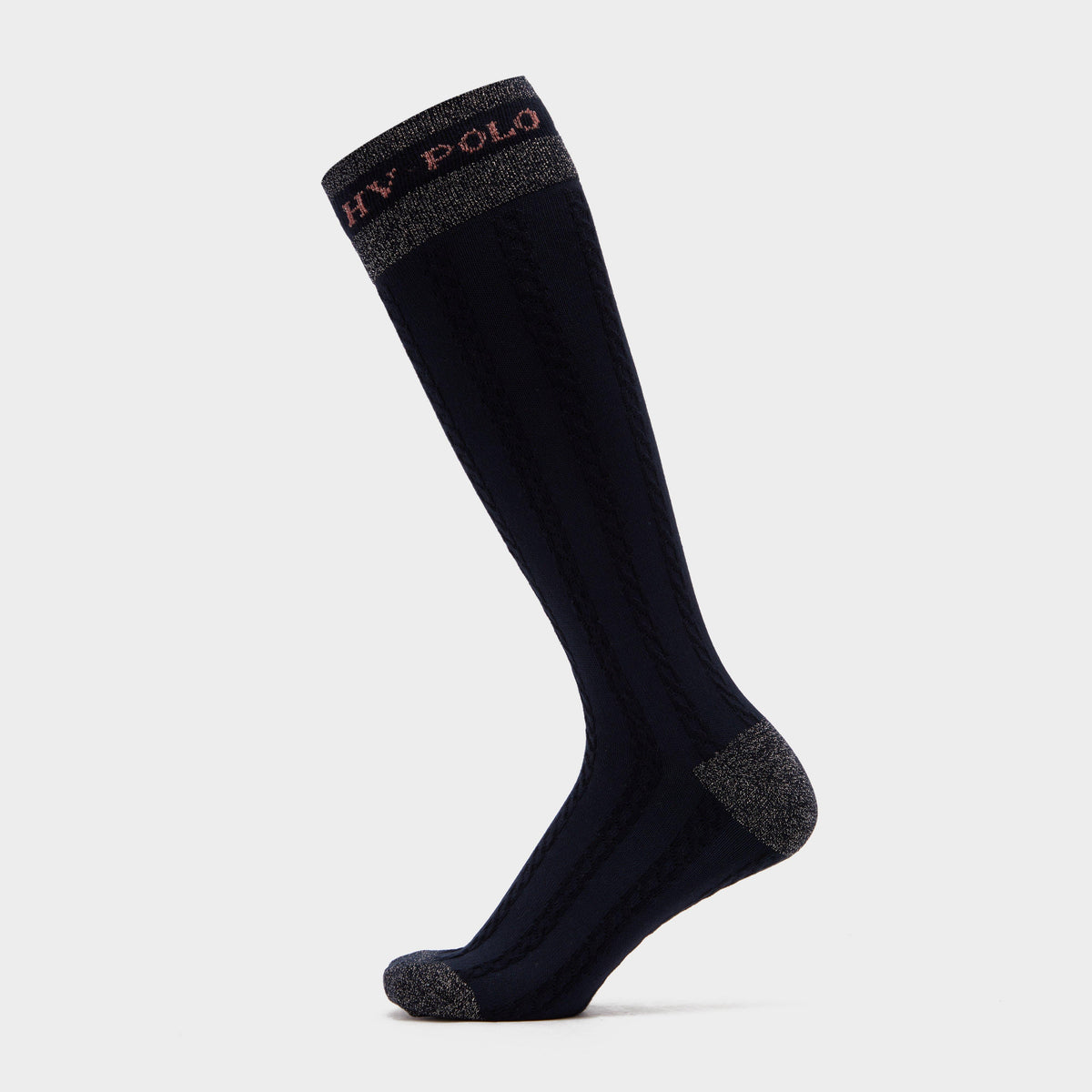 Cecile Cable Socks Navy