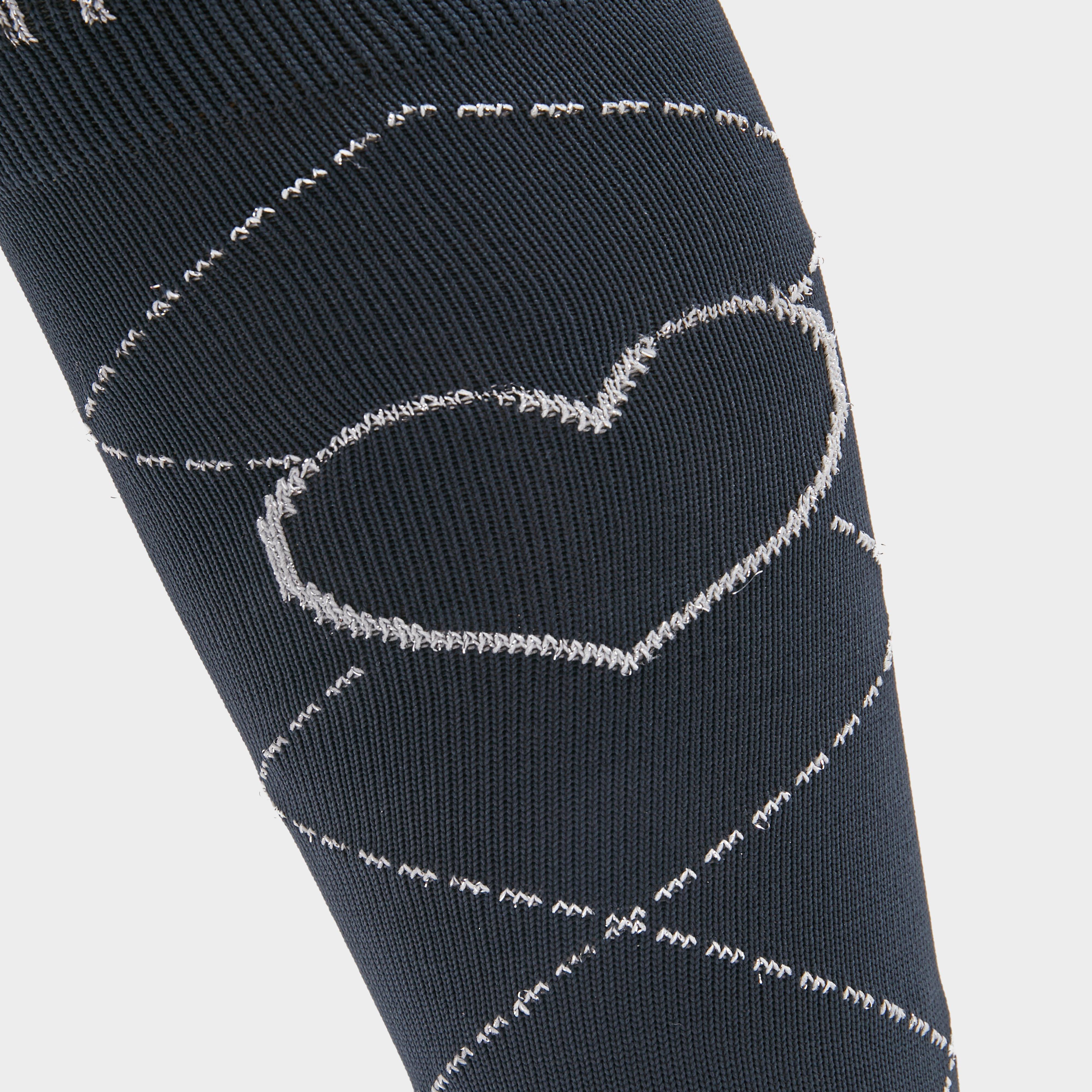 Heart Long Socks Navy