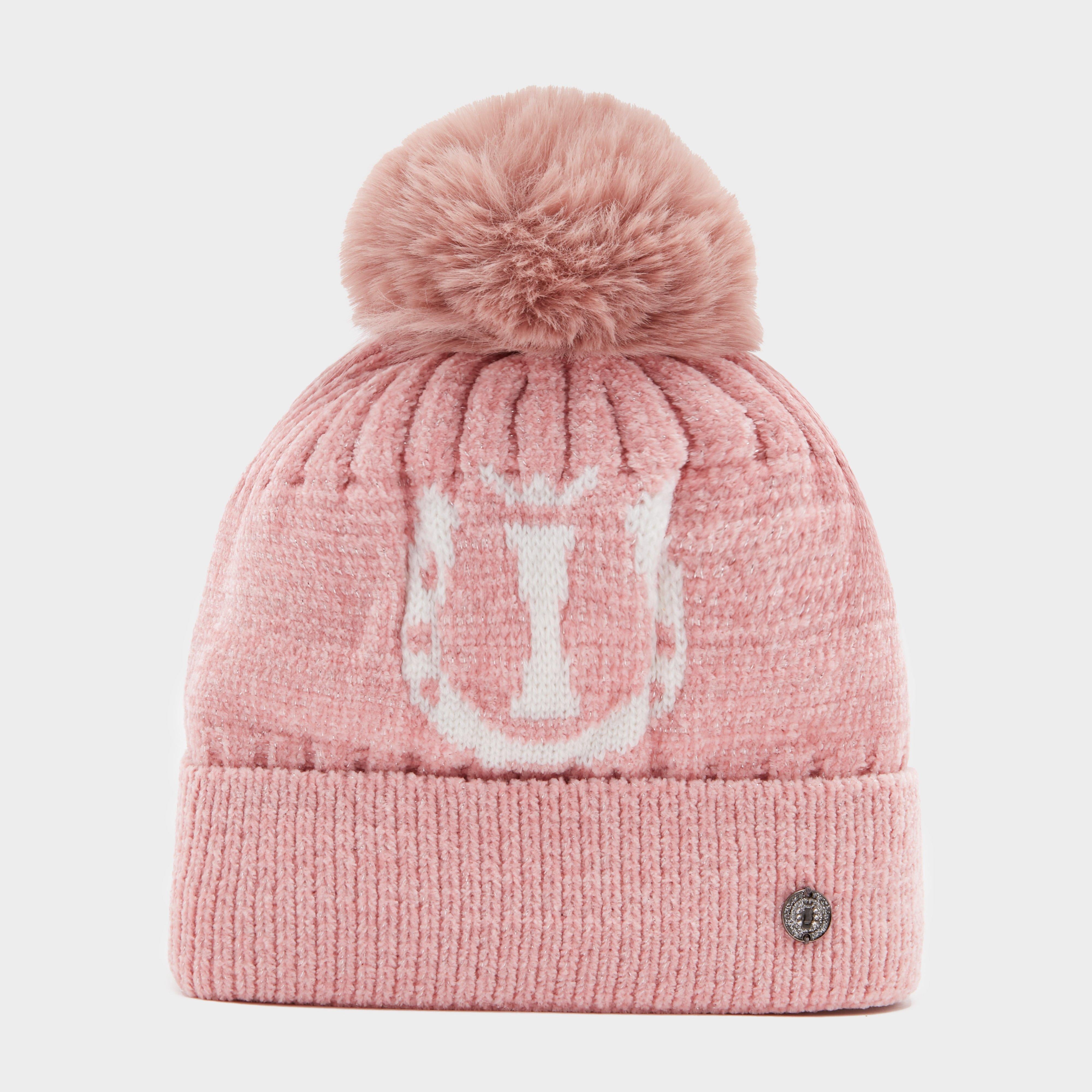 Womens Dusty Star Velvet Beanie Classy Pink