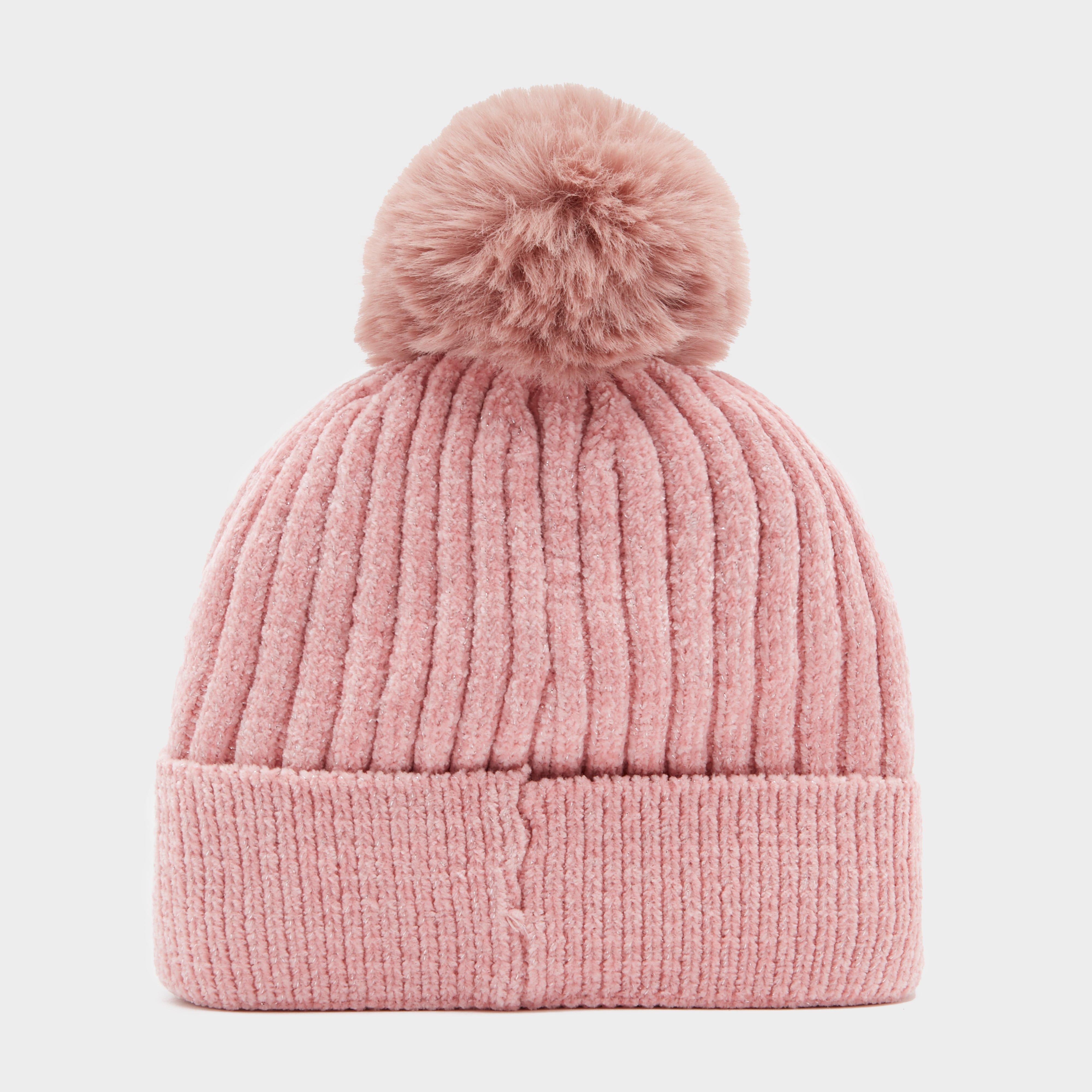 Womens Dusty Star Velvet Beanie Classy Pink