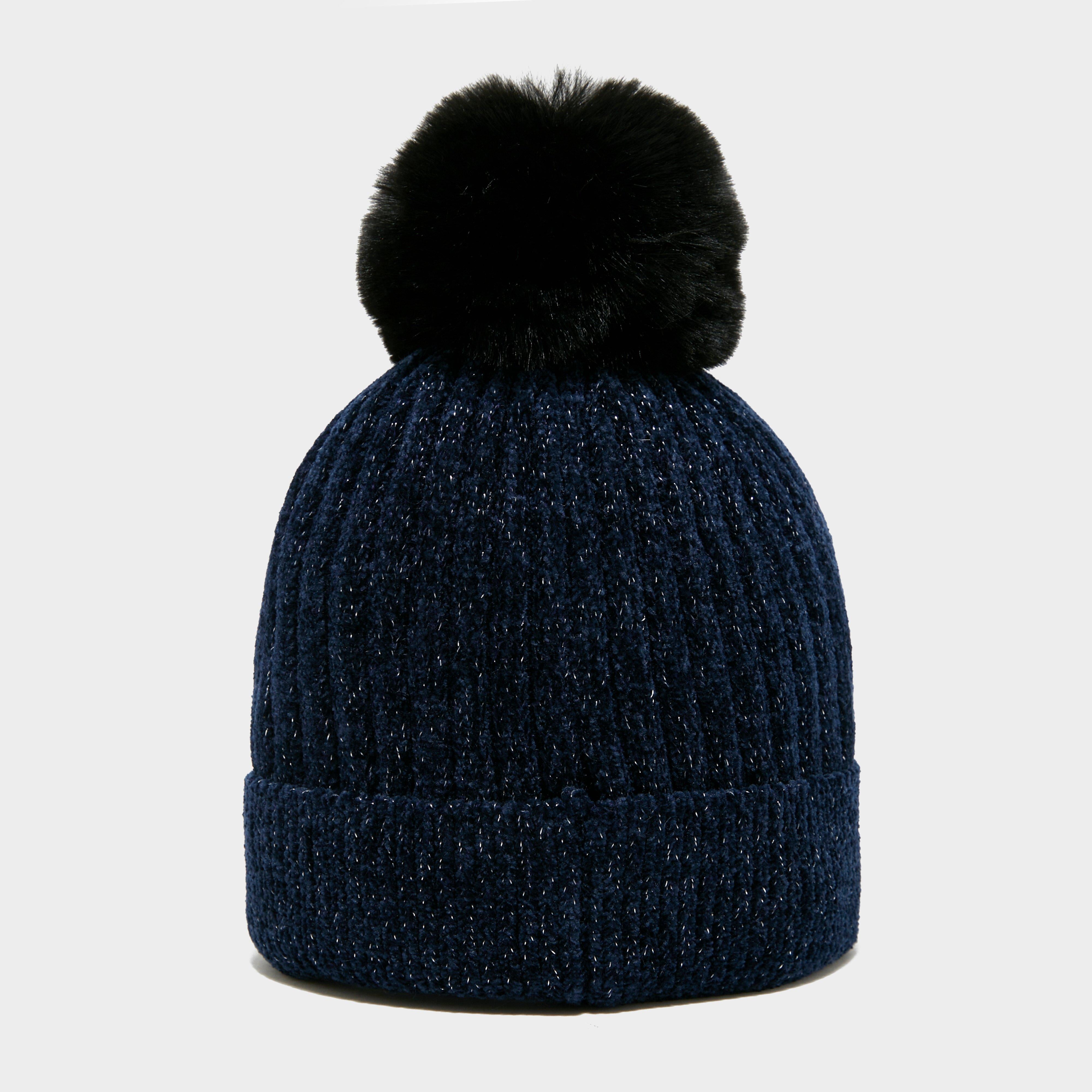 Dusty Star Velvet Beanie Navy