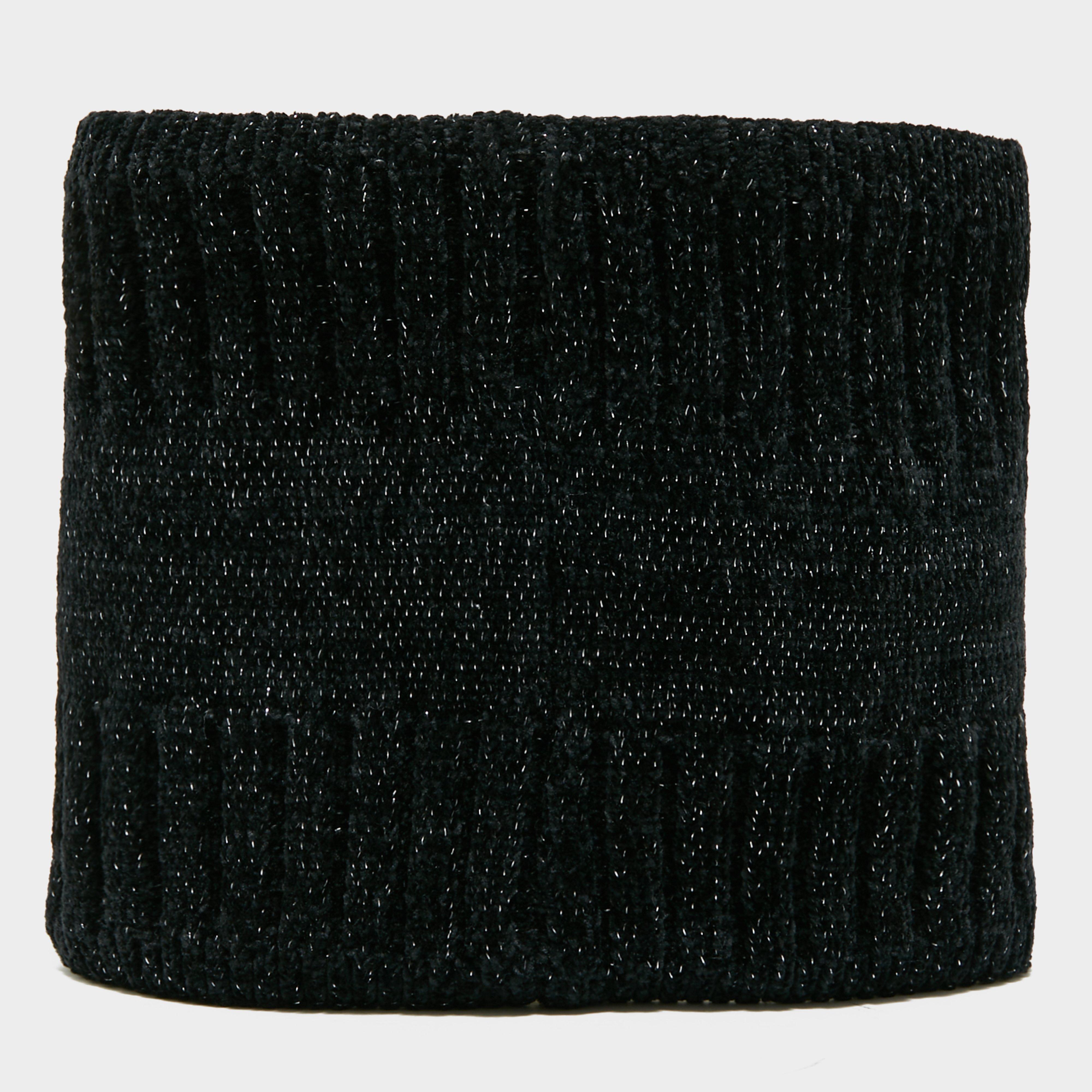 Womens Dusty Star Velvet Loop Scarf Black