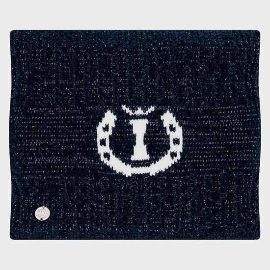 Dusty Star Velvet Loop Scarf Navy