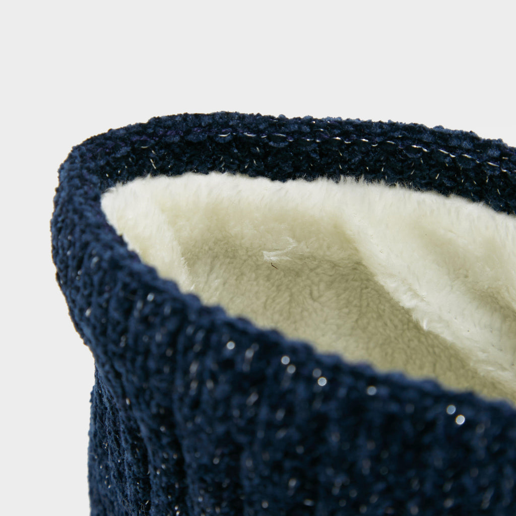 Dusty Star Velvet Loop Scarf Navy