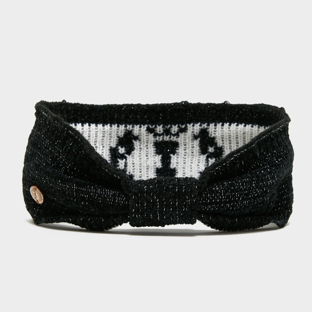 Dusty Star Velvet Headband Black