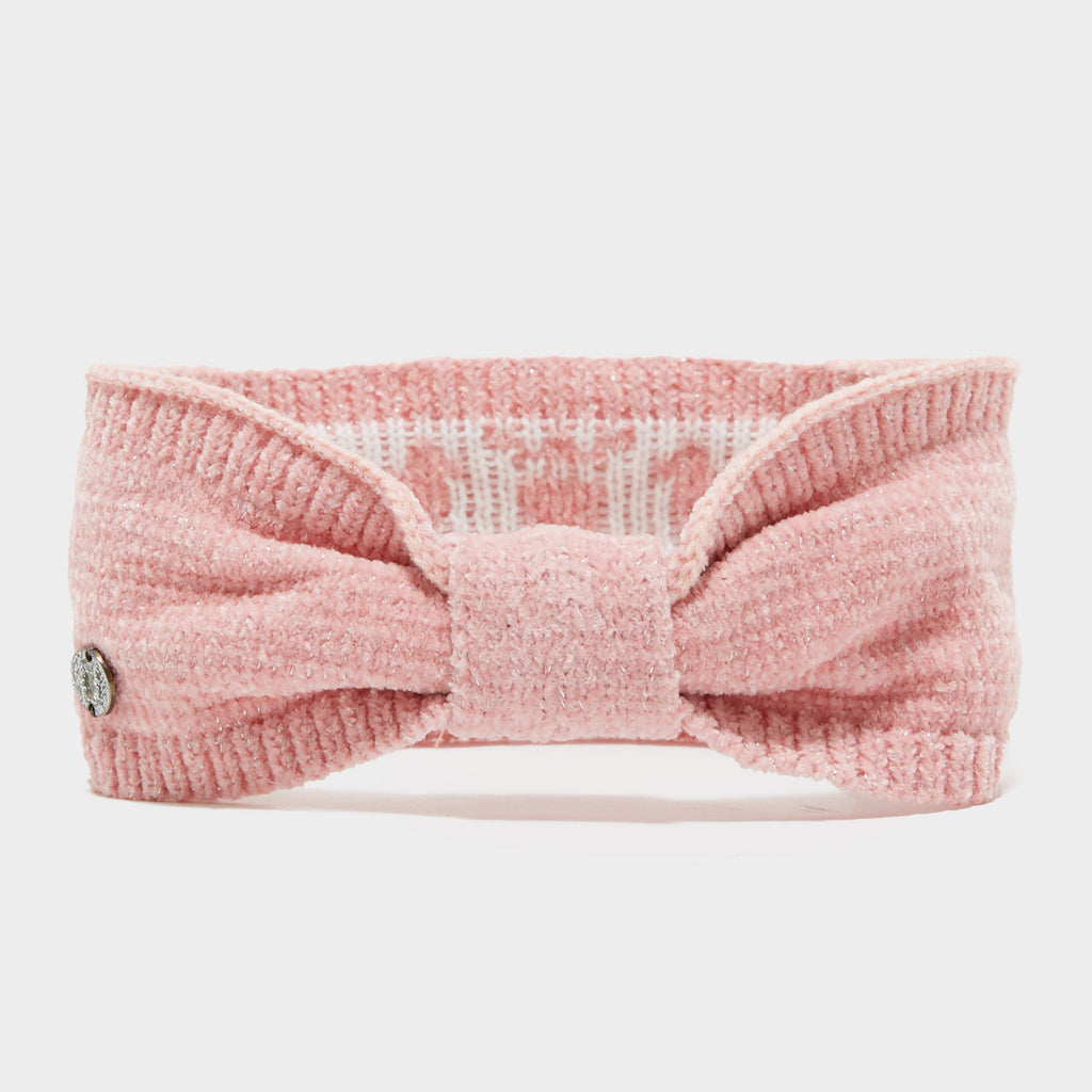 Womens Dusty Star Velvet Headband Classy Pink