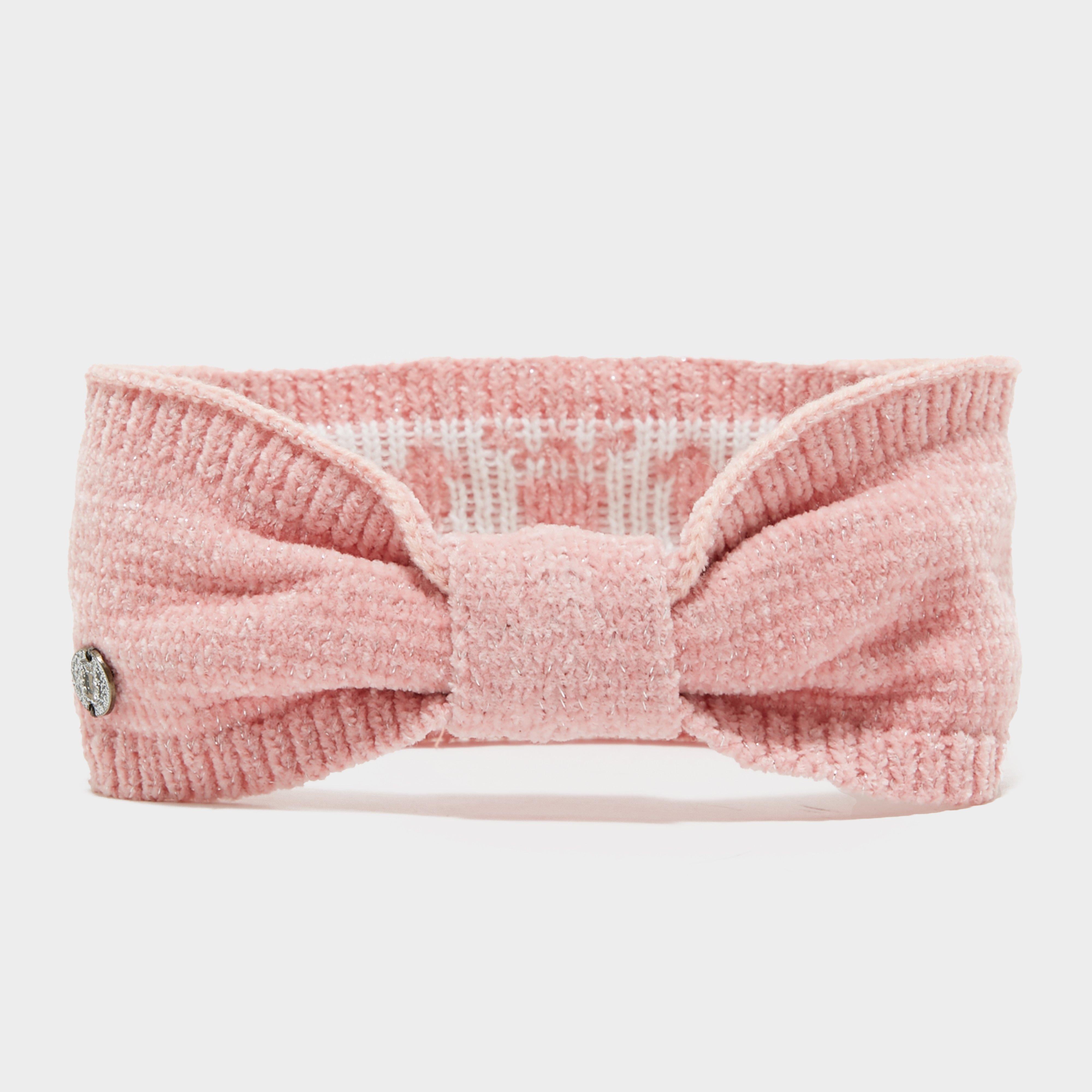 Womens Dusty Star Velvet Headband Classy Pink