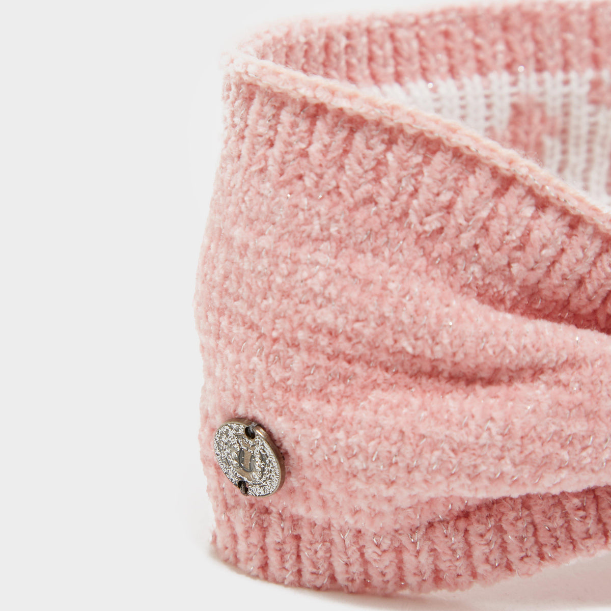 Womens Dusty Star Velvet Headband Classy Pink