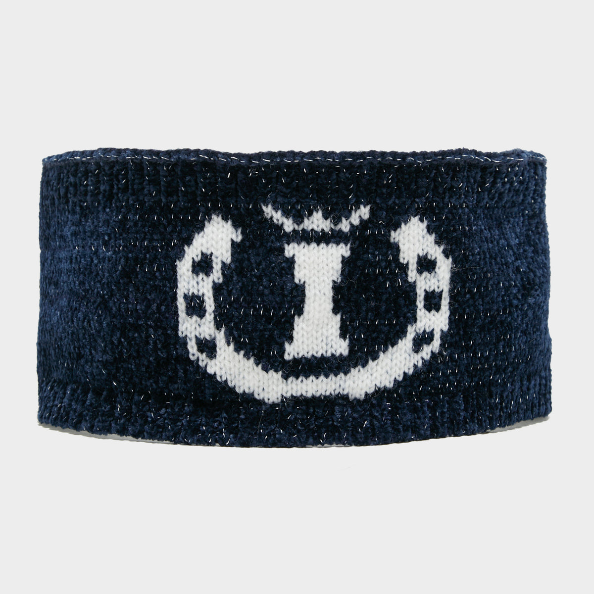 Dusty Star Velvet Headband Navy