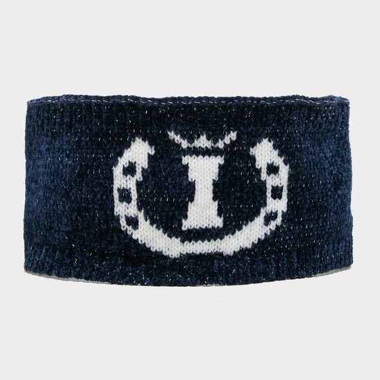 Dusty Star Velvet Headband Navy