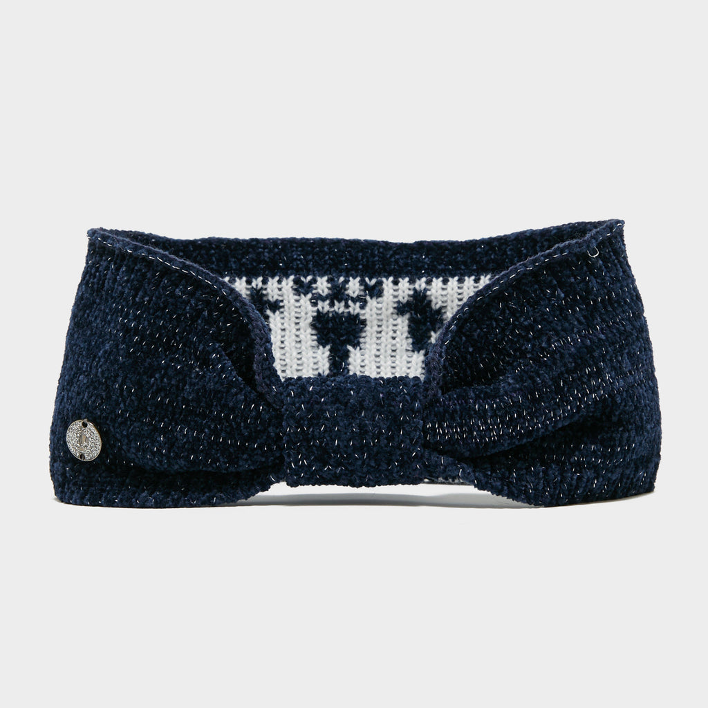 Dusty Star Velvet Headband Navy