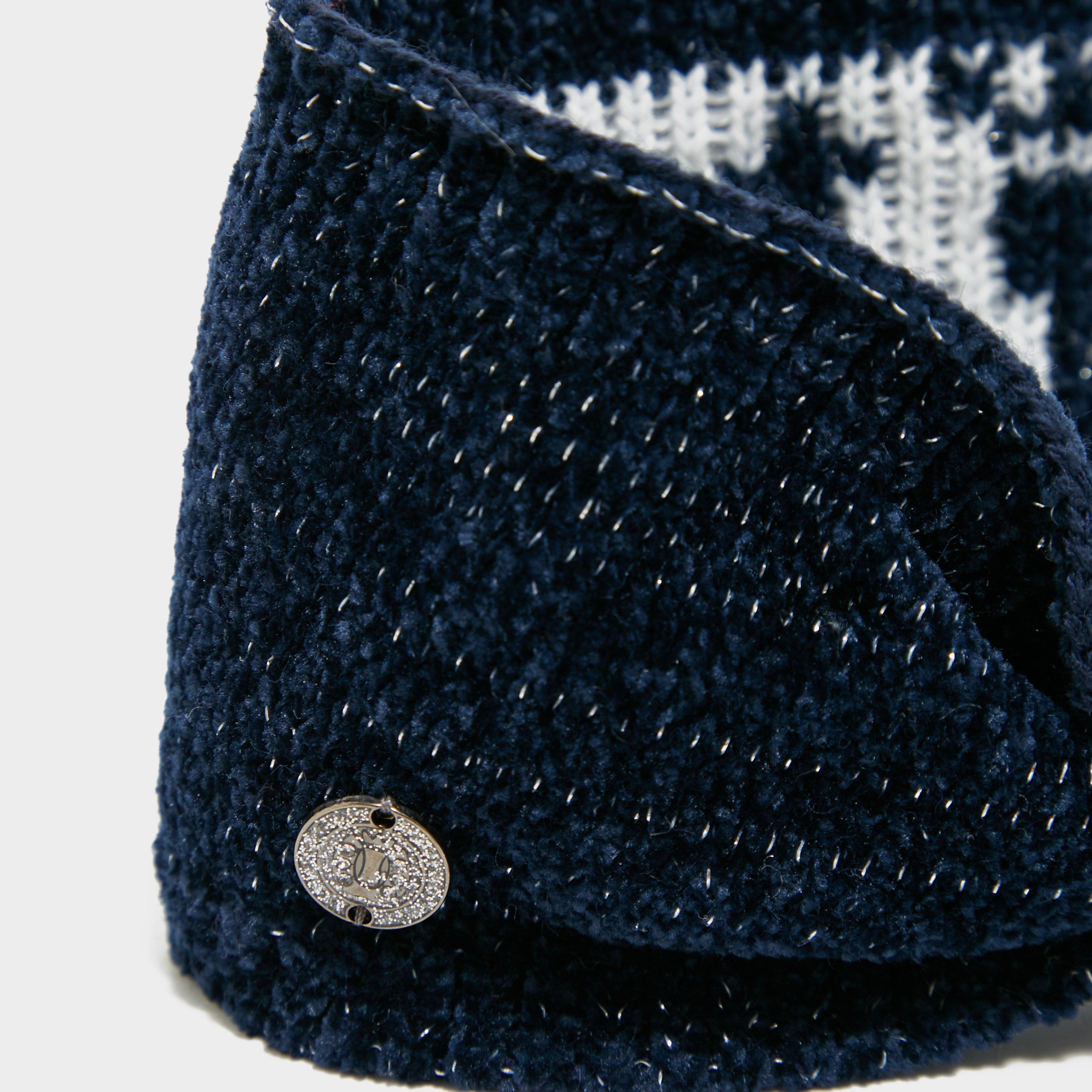 Dusty Star Velvet Headband Navy