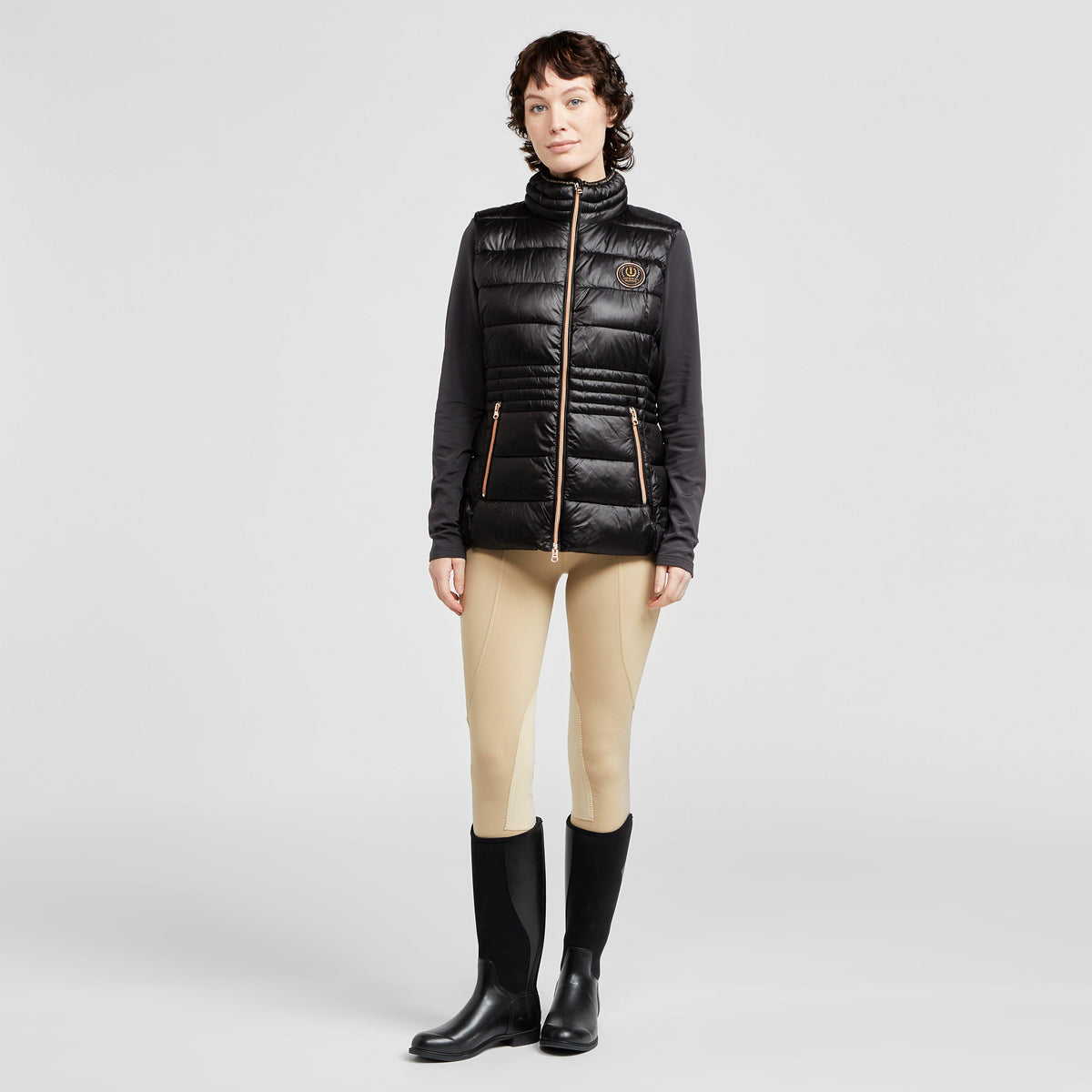 Womens City Stars Bodywarmer Black