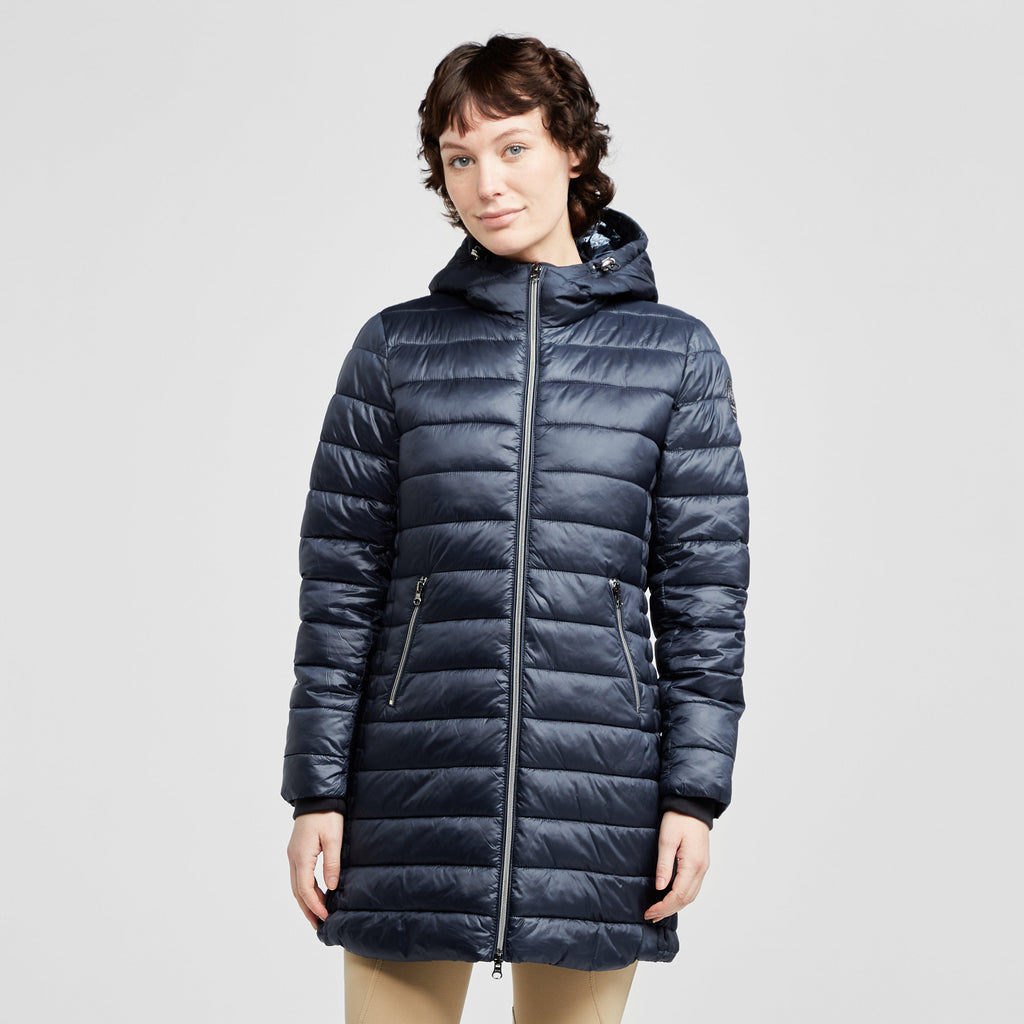 Womens City Stars Long Jacket Navy