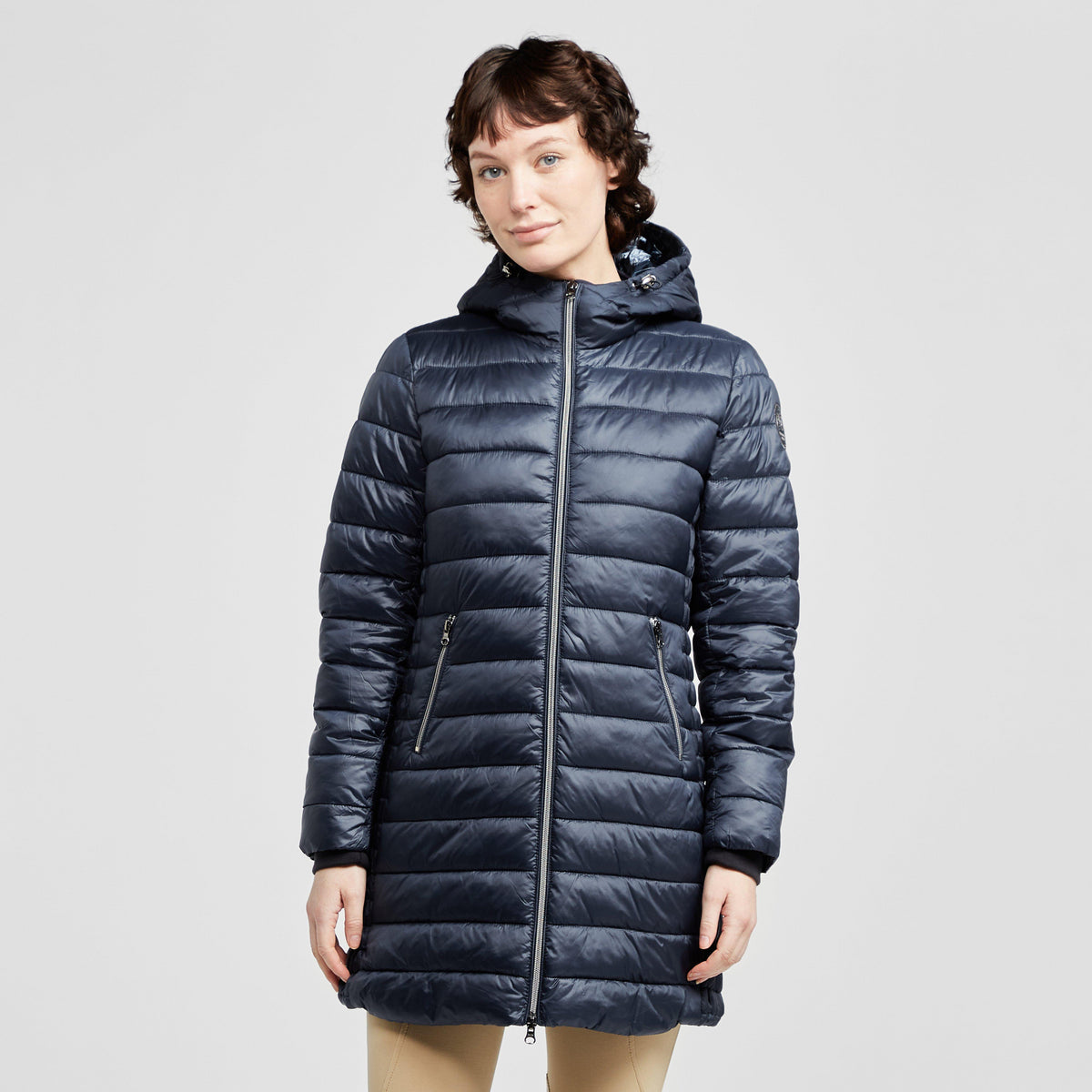 Womens City Stars Long Jacket Navy