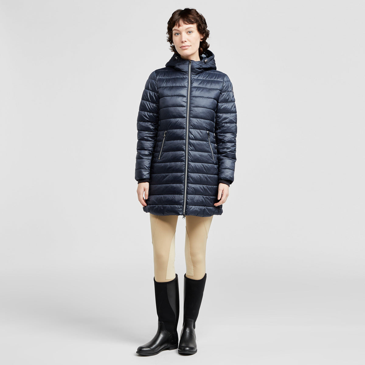 Womens City Stars Long Jacket Navy