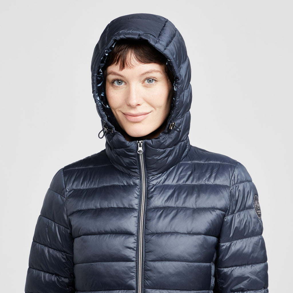 Womens City Stars Long Jacket Navy