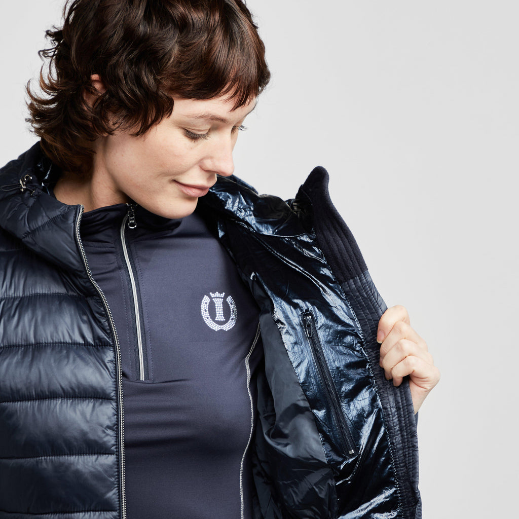 Womens City Stars Long Jacket Navy