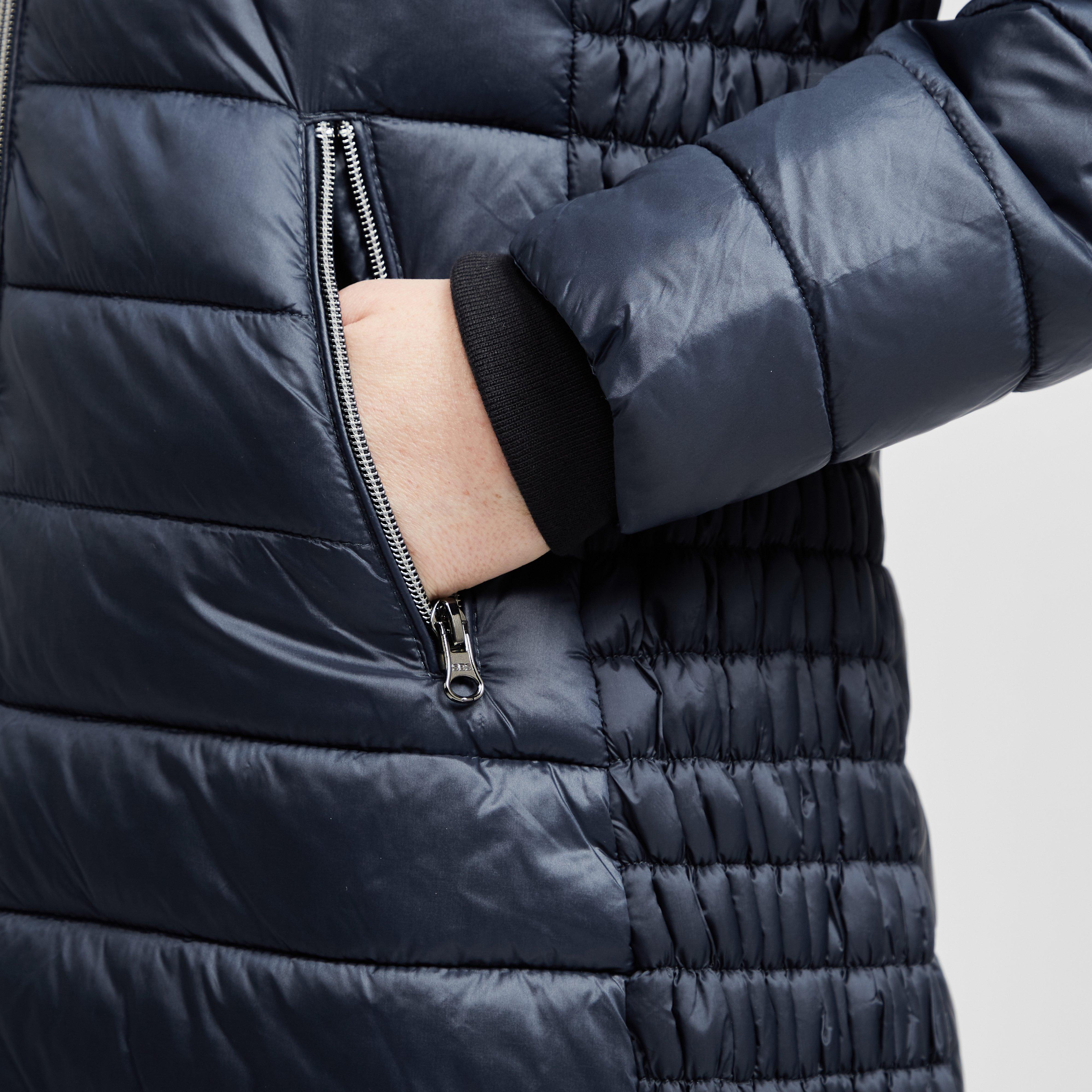 Womens City Stars Long Jacket Navy