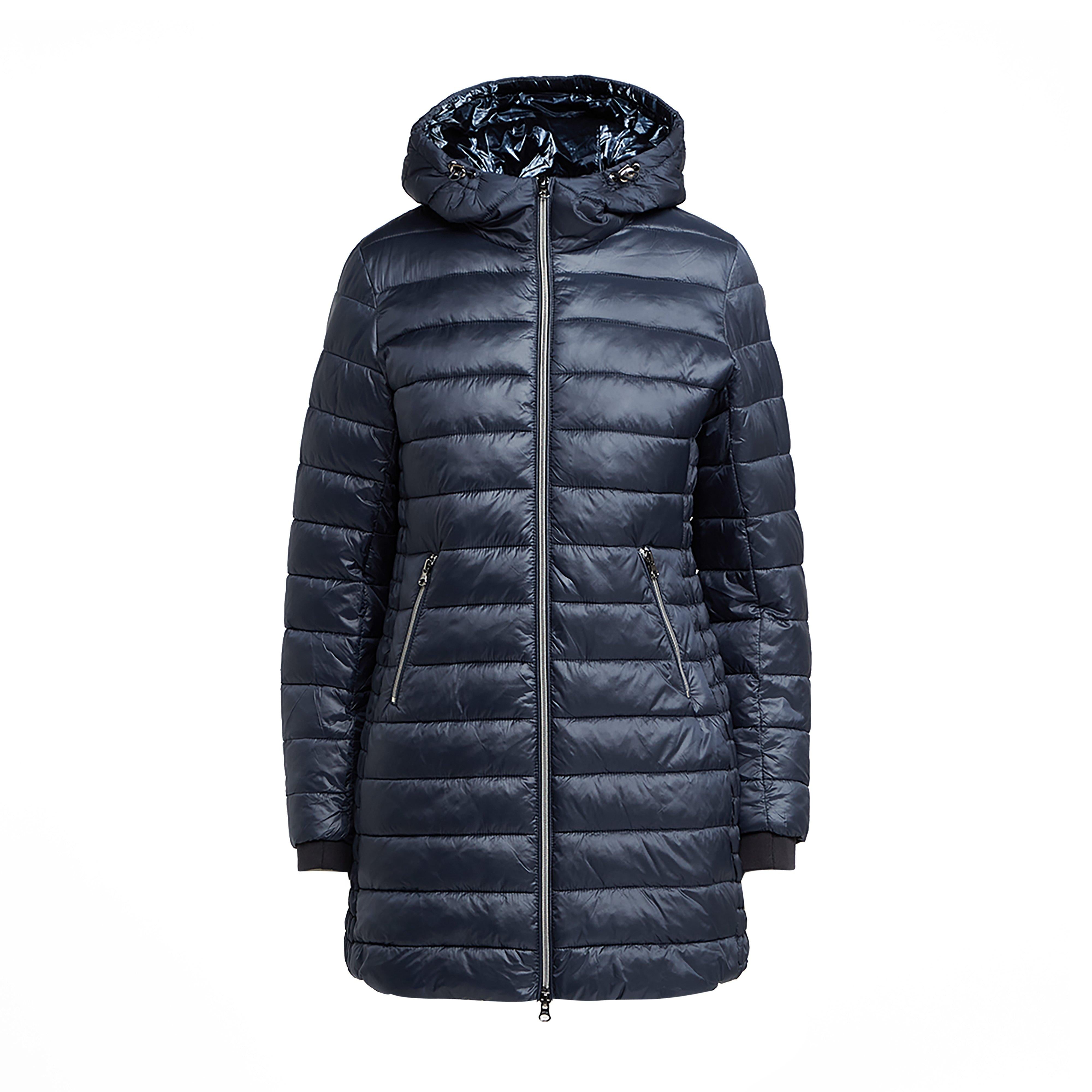 Womens City Stars Long Jacket Navy