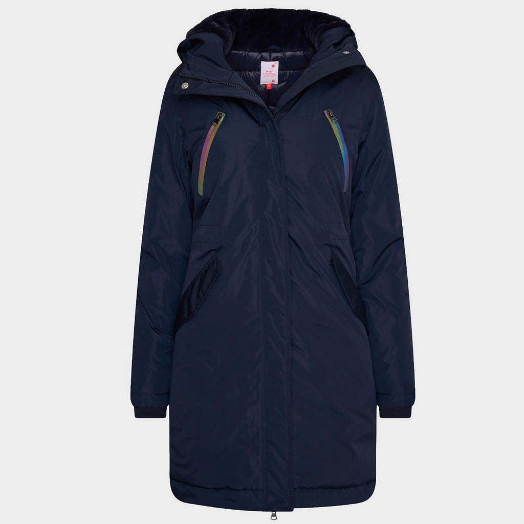 Ladies Poppy Parka Jacket Navy