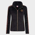 Ladies Furry Chic Fleece Jacket Black
