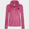 Womens Furry Chic Fleece Jacket Flowery Pink