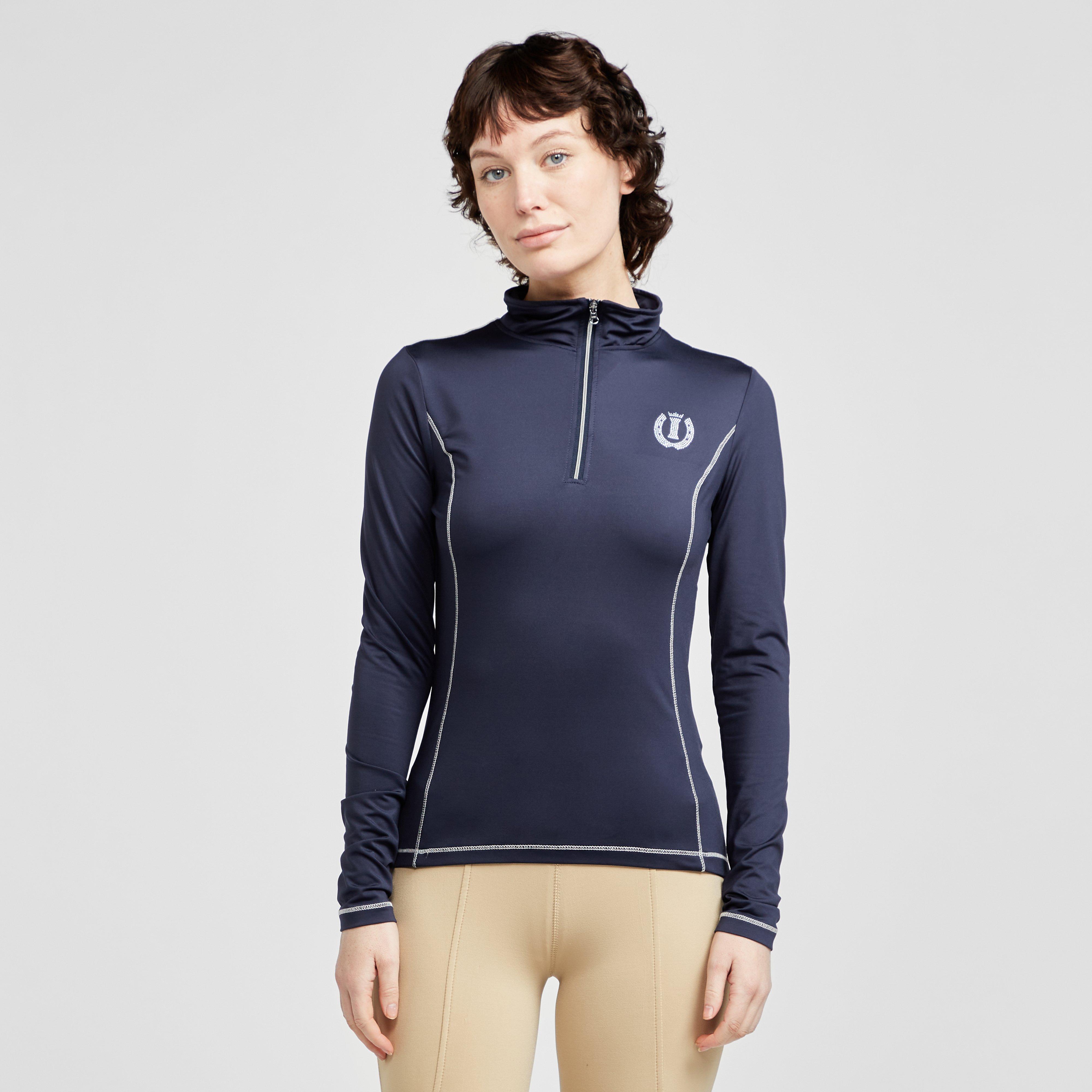 Womens Sporty Star 1/2 Zip Technical Top Navy