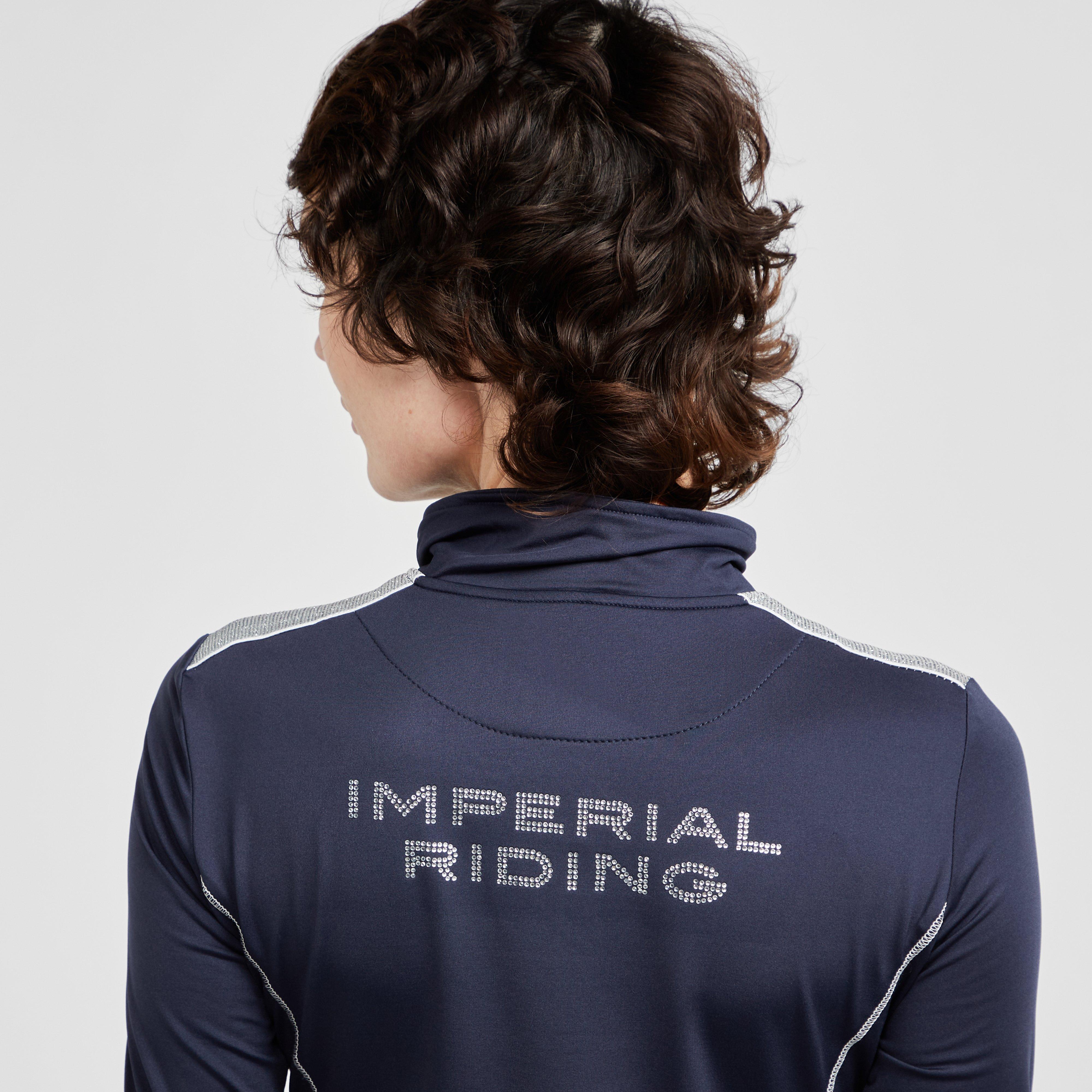 Womens Sporty Star 1/2 Zip Technical Top Navy
