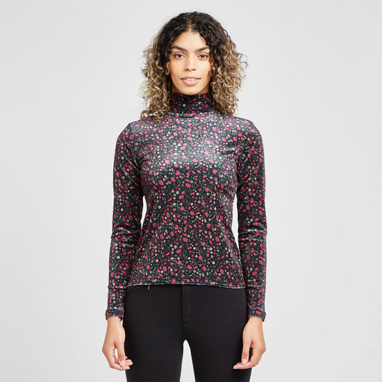 Womens Turtleneck Flower Bomb
