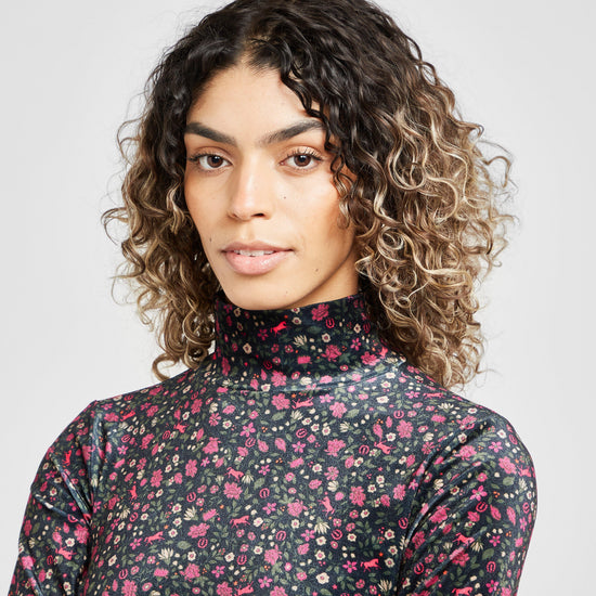 Womens Turtleneck Flower Bomb