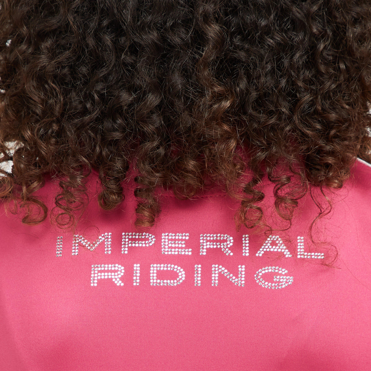 Childs Sporty Star 1/2 Zip Technical Top Flower Pink