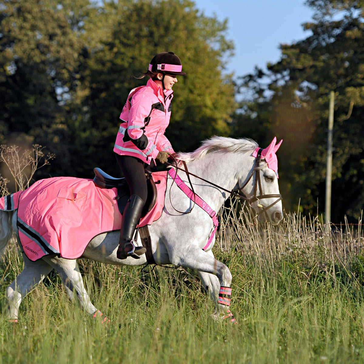 Winter Wrap Around Rug Pink